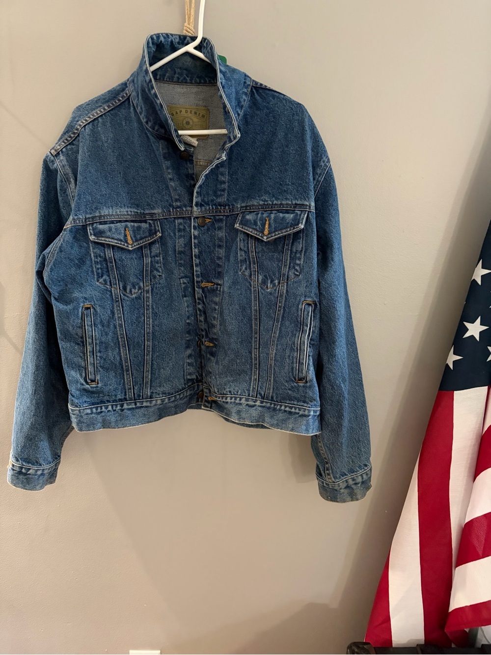 90s GAP Denim Jean Jacket - Classic Label 1990s vintage XL